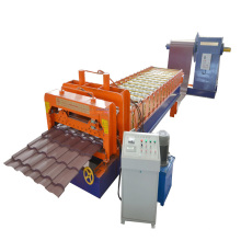 Steel roofing glazed tile roll forming machine automatic roofing metal machine